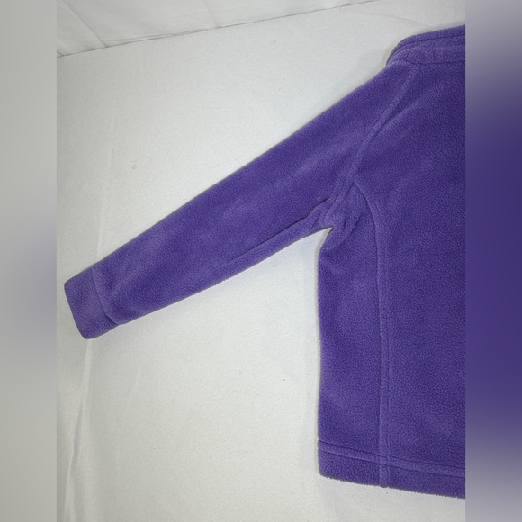 Columbia Toddler Girls Purple Fleece Jacket Size 4T Benton Springs Full Zip Coat - Picture 10 of 15
